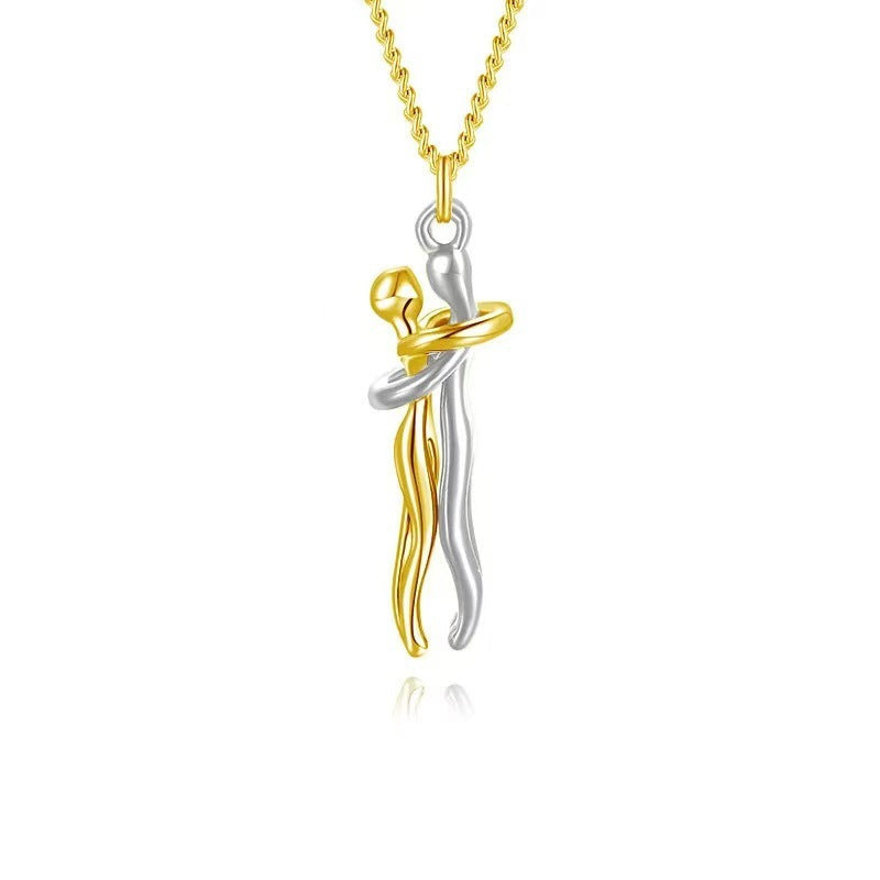 Wholesale Boy and girl hugging couple pendant